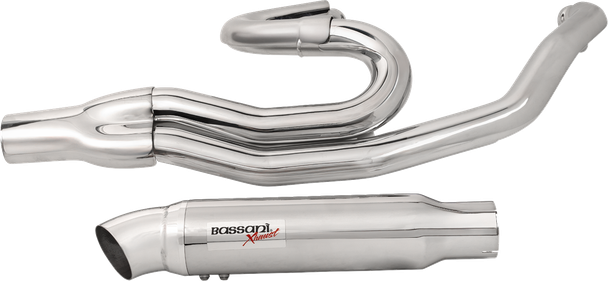 Bassani Xhaust 1F68C 2:1 Exhaust - Chrome