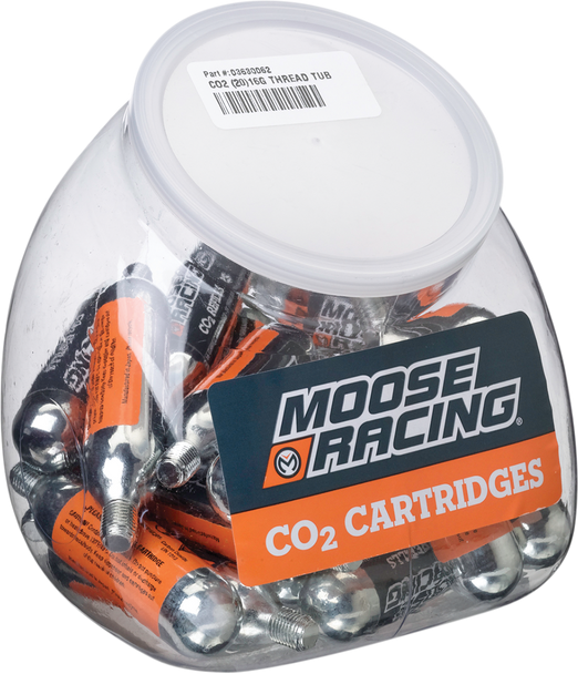 Moose Racing 0363-0062 Thread Tub - CO2 - 16-Gauge - 20-Pack