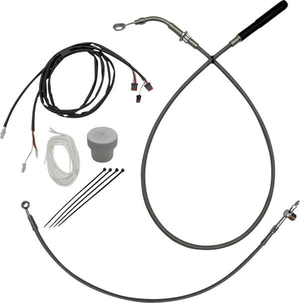 Fat Baggers Inc. 119014 Ez Install Kit - +6" - FLHT, Flhx - Braided