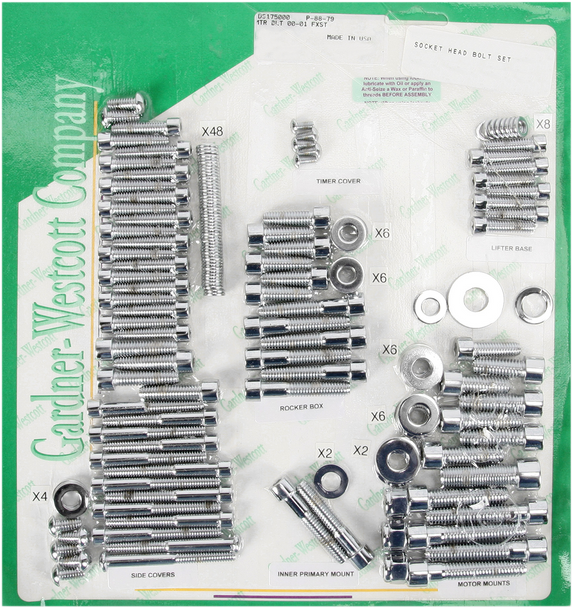 Gardner-Westcott P-88-79 Bolt Kit - Motor Set - Socket-Head - Softail