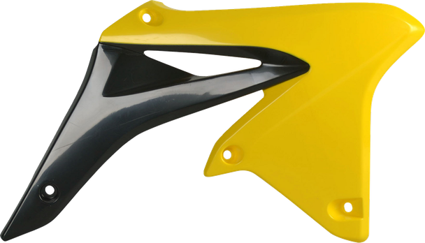 Polisport 8413600003 Radiator Cover - Black/ Yellow - Rmz 250