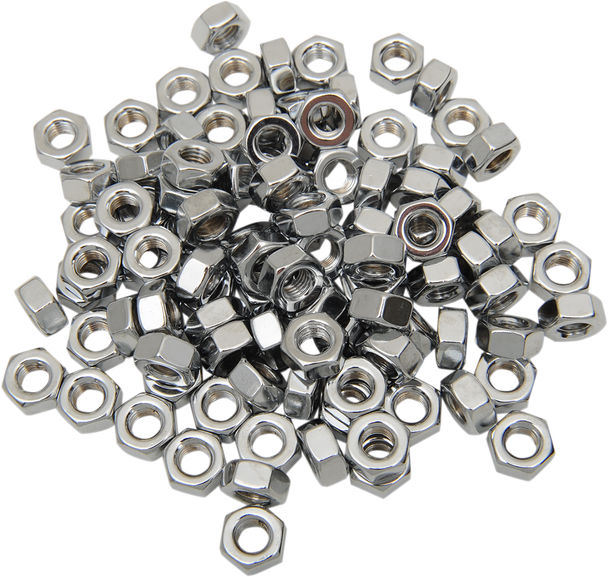 Drag Specialties DS-190658 Nut - Hex - 1/4"-28 - Chrome
