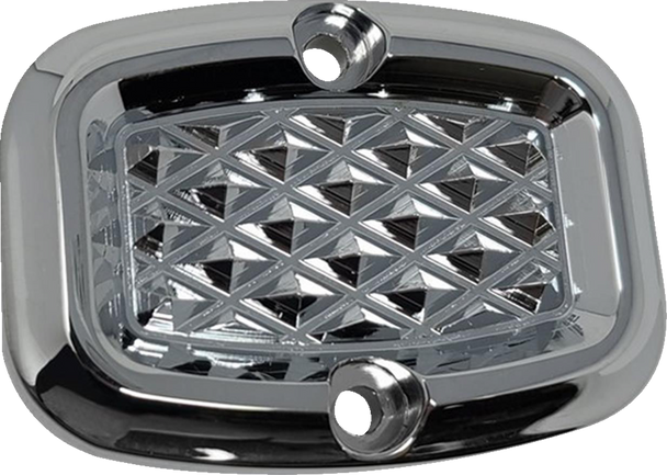 Covingtons C3057-C Rear Master Cylinder Cover - Diamondback - Chrome