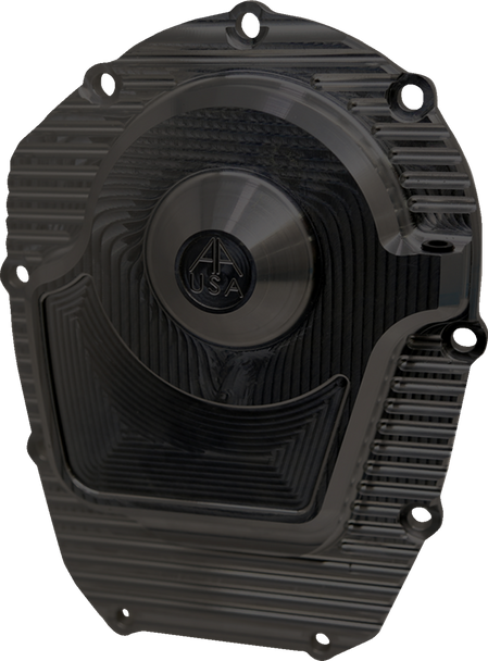 Alloy Art M8CCC-2 Comp Cam Cover - Black - Finned - M8