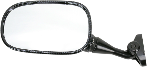 Emgo 20-87034 Mirror - Side View - Carbon Fiber - Rectangle - Left - for Honda