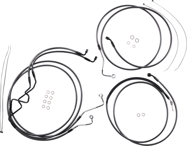 Magnum Shielding 787878 Karbonfibr Designer Handlebar Installation Kit - 17-20