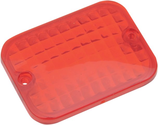 Drag Specialties 2040-0300 Replacement Rectangular Lens - Red