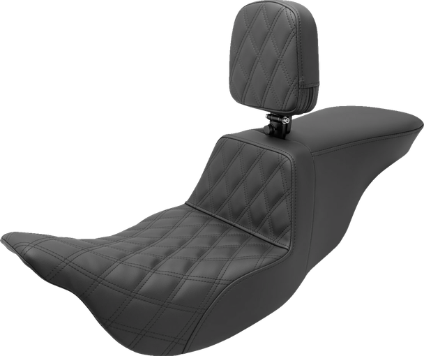Saddlemen 808-07B-192BR Tour Step-Up Seat - Rider Backrest - FL 08-24