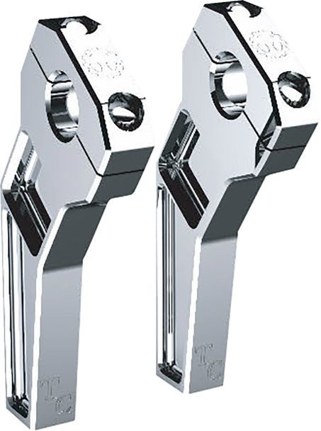 Todd'S Cycle Td-R22-06 Risers - Pullback - 1-1/8" Clamping - 6" Rise - Chrome