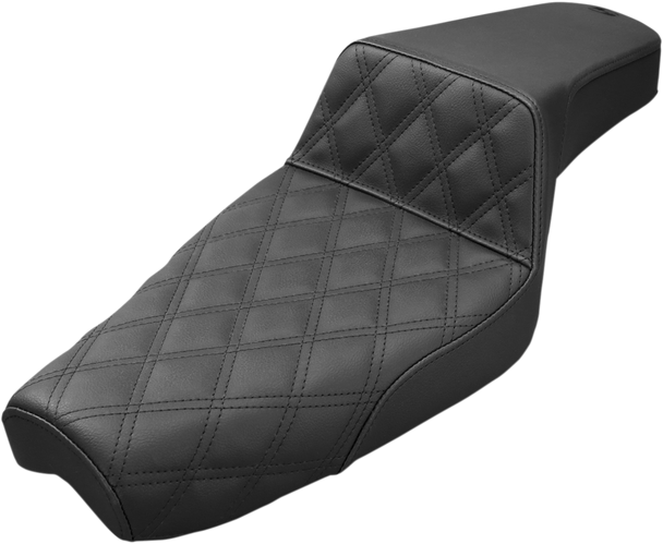 Saddlemen 879-03-172 Step-Up Seat - Front Lattice Stitch - Black - XL