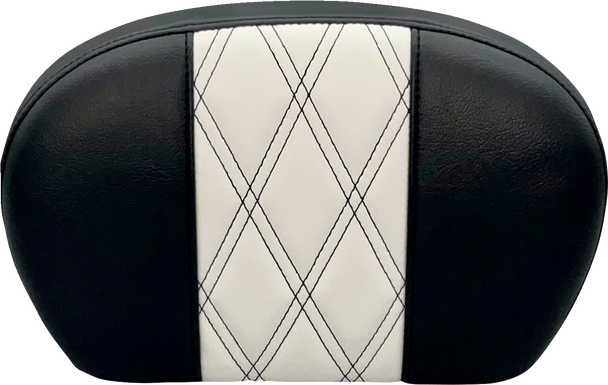 LE PERA L-SBP01GT/HR1 Sissy Bar Pad - Large - GT 1/HR 1 Inlay - Dull Black