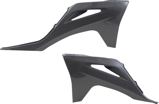Acerbis 2872737297 Radiator Shrouds - Gray/Metallic