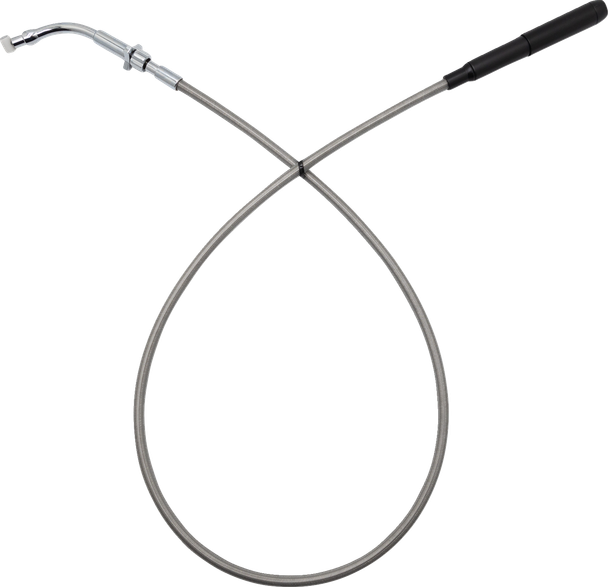 Fat Baggers Inc. 108010-C Ez Install Upper Clutch Cable - Braided Stainless