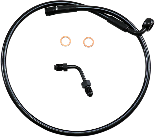 Magnum Shielding SBB1502-27 Brake Line - Upper with Adapter - Black