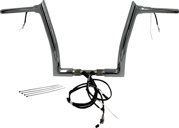 Fat Baggers Inc. 802312 Ez Install Wired 1-1/2" Pointed Top Handlebar Kit - 12"