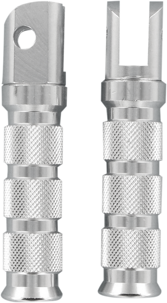 Emgo 50-11311 Rear Foot Pegs - Silver - for Suzuki