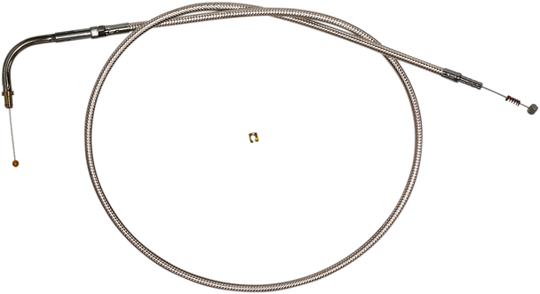 Magnum Shielding 5422 Polished Stainless Steel Braided Idle Cable - 42-1/2"