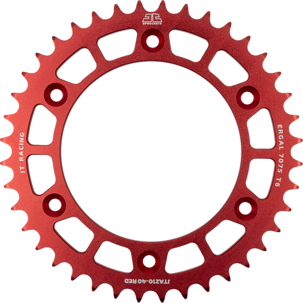 JT Sprockets JTA210.40RED Rear Sprocket - Red - 40 Tooth - for Honda