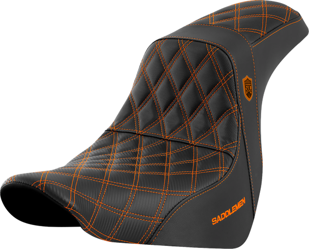 Saddlemen SC81829ORA Pro Series SDC Perf Seat - w/o Backrest - FL/FX 18-20