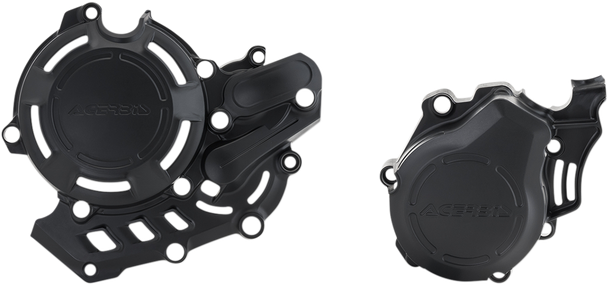 Acerbis Black Clutch / Ignition Cover Kit fits KTM Husqvarna FC FX XC SX-F 450