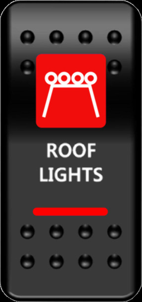 MOOSE UTILITY DIVISION 2106-0450 SWITCH ROCKER ROOF LT-RED