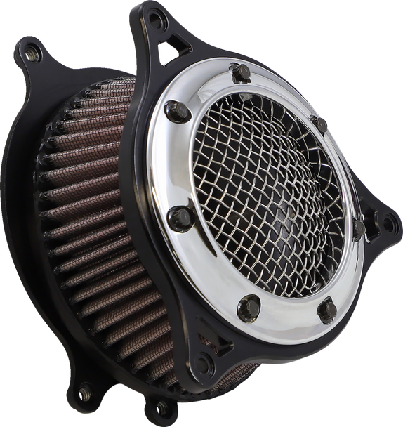 Cobra 606-0104-05CB Rpt Air Intake Kit - Chrome/Black - Softail