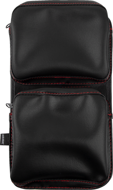 Show Chrome H44-4RED Kaliber Dash Pouch - Black with Red Stitching