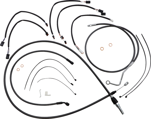 Magnum Shielding 4871132 Black Pearl Designer Handlebar Installation Kit