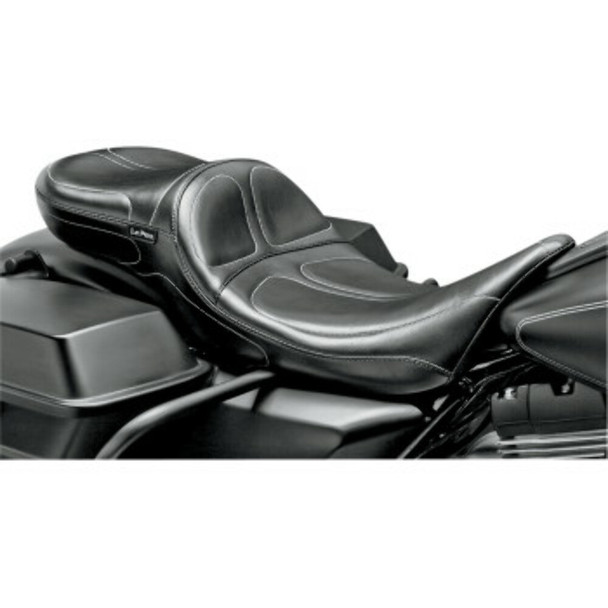 Le Pera LH-957D Maverick Stitch Daddy Long Legs 2-Up Seat for 02-07 Harley FL