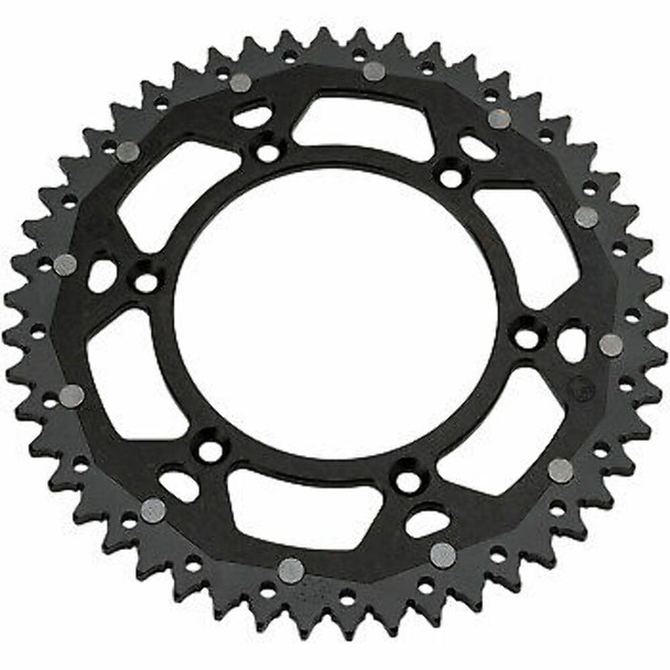 Moose Racing 1210-1472 Dual Sprocket - Black - 52 Tooth