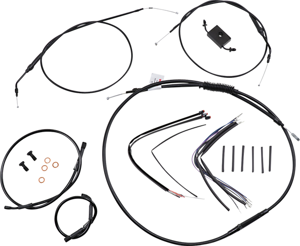 Burly Brand B30-1231 Extended Handlebar Cable and Brake Line Kit for Sportsters