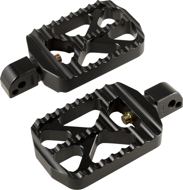Joker Machine 08-646-7B Bear Claw Foot Pegs - Black - for Harley-Davidson