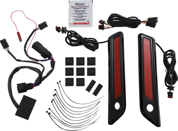 Custom Dynamics CD-SBL-DC-RB Latch Light - Saddlebag - Dual Color - Red - Black