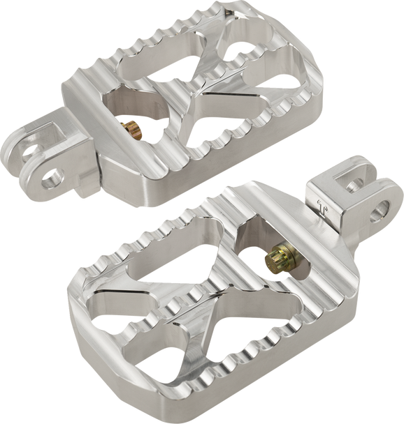 Joker Machine 08-646-4 Bear Claw Foot Pegs - Silver - for Triumph
