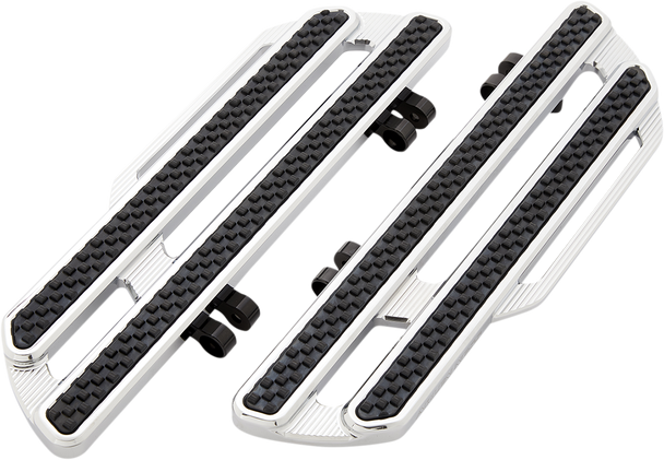 Arlen Ness 410-017 Method Driver Floorboards - Extended - Chrome