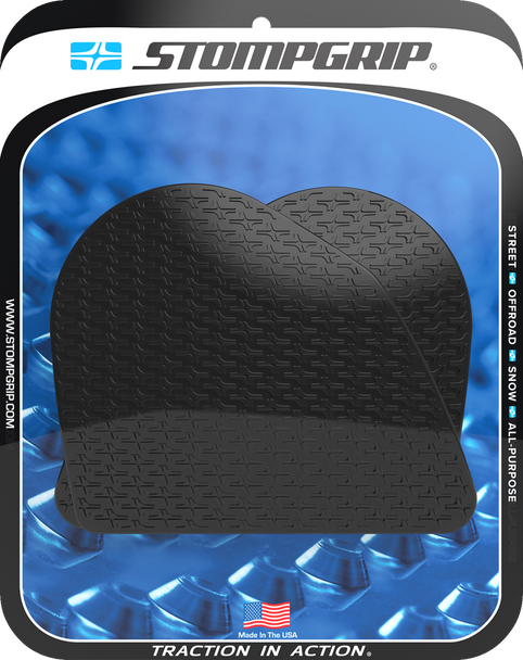 Stompgrip 55-14-0198B Tank Grips - Icon - Black - for Ducati - DesertX 22-25