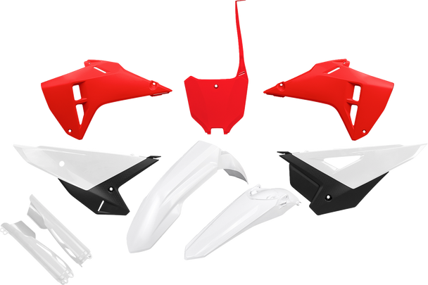 UFO HOKIT127F@333 Body Kit - White/Red/Black - for Honda - Crf 25-26
