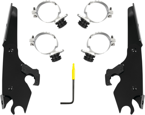 Memphis Shades MEB2056 Batwing - Mounting Kit - Black - XL