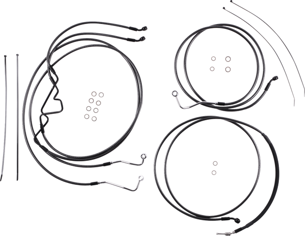 Magnum Shielding 487876 Black Pearl Designer Handlebar Installation Kit - 17-20