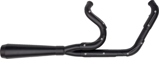 Trask TM-5021BKBK 2-into-1 Assault Exhaust System - Full Black on Black