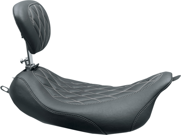 Mustang 79727GM Wide Tripper Solo Seat - W/ Drivers Backrest - FL 08-25