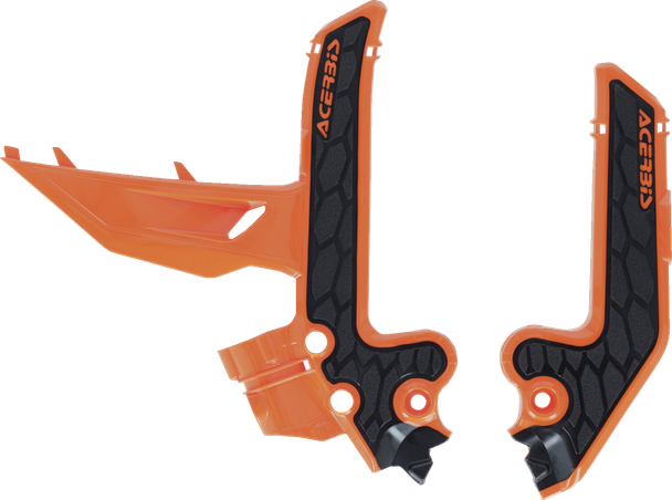 Acerbis 2986895225 X-Grip Frame Guards - 16 OEM Orange/Black - SX85 | MC85