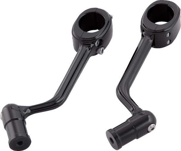 Arlen Ness 400-043 Forged Highway Peg Mounts - Black