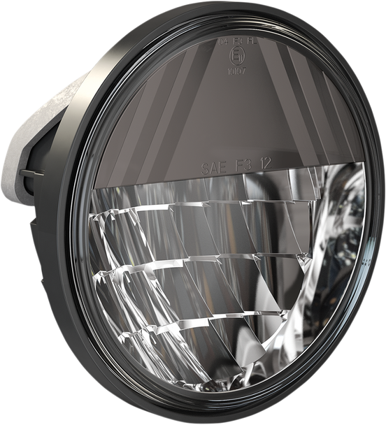 Drag Specialties 4.5" LED Passing Lamps Set Pair Dark Chrome