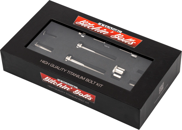 Trask TM-1050-F Bitchin' Bolts Hardware Kit - Titanium - M8 - Peg Mount