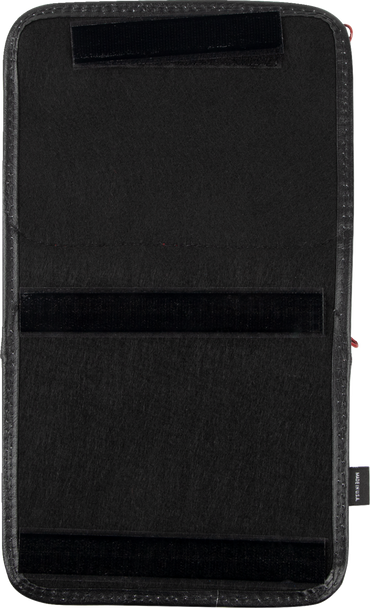 Show Chrome H44-4ZRED Kaliber Dash Pouch - Black with Red Zipper