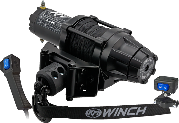 KFI Products AS-35 AS-35 Assault Winch - 3500 lb - Synthetic Cable