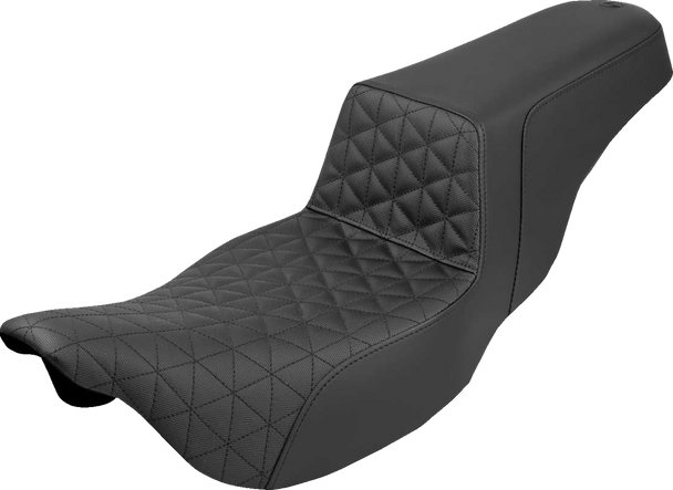 Saddlemen 808-07B-180 Ext Reach Step-Up Seat - Tri-Gripper - FLH/FLT 08-24