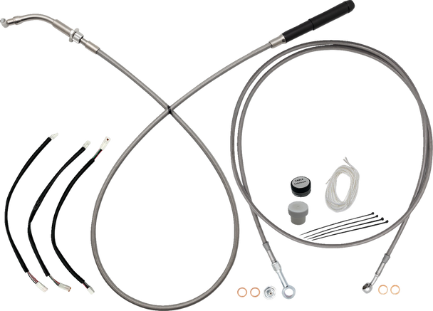 Fat Baggers Inc. 249010 Ez Install Kit - Full Length - Braided Stainless Steel