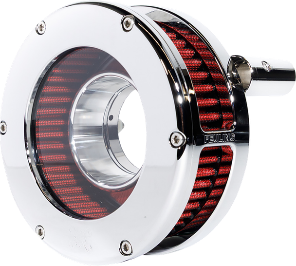 Feuling Parts 5448-S Slim Ba Air Cleaner Kit - Red Filter - Twin Cam